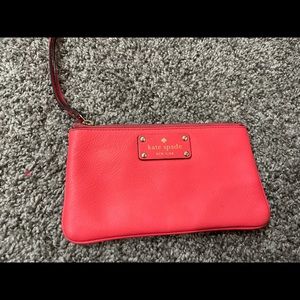 Kate spade, wristlet. Hot pink.